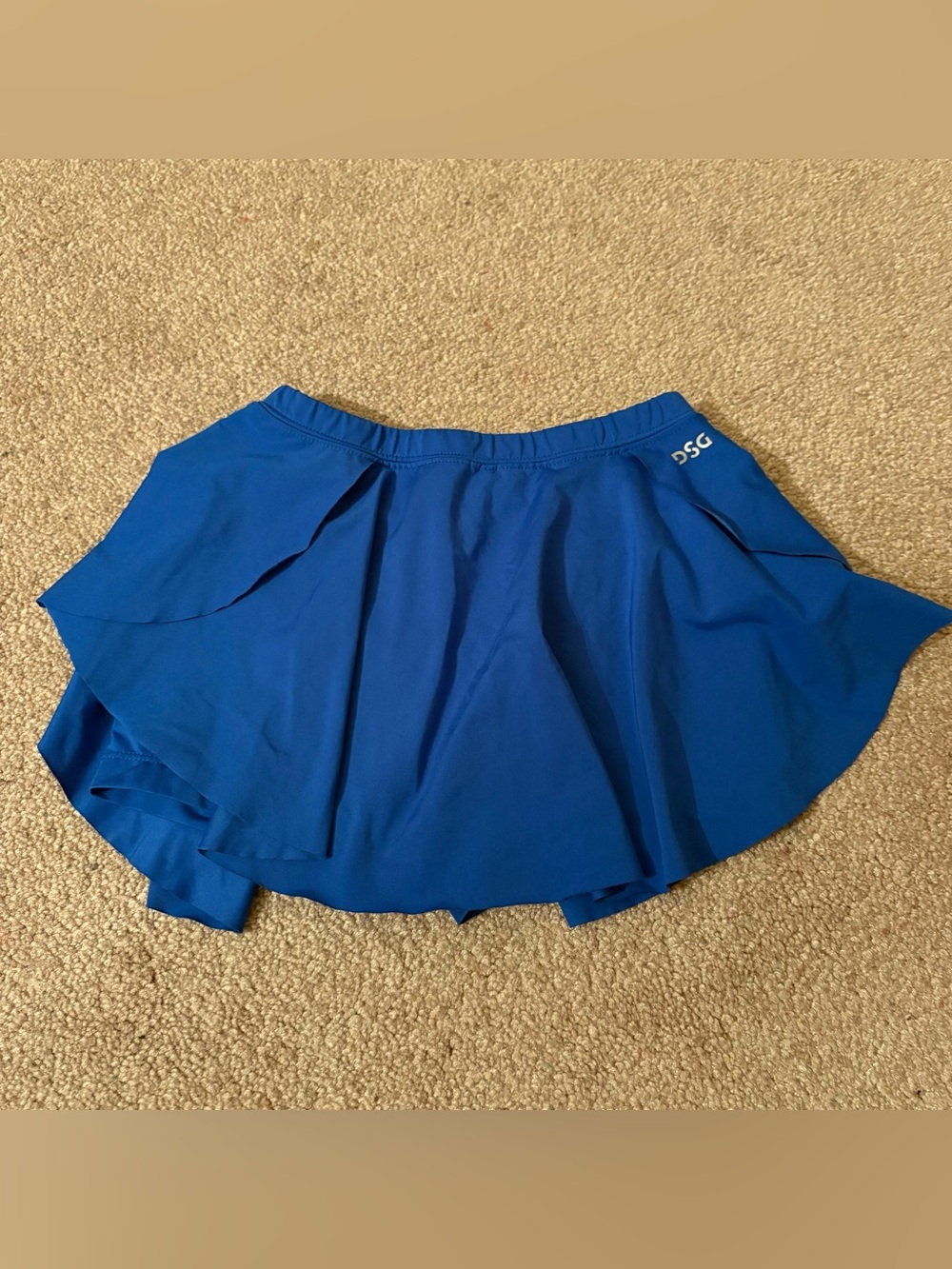 DSG Royal Blue Skater Tennis Skirt with Layered Flounce XS 6/7
